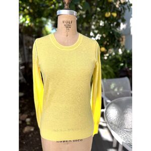 Isabel Marant Etoile Ania Lemon Alpaca Blend CrewNeck LS Sweater SZ EU 38 = US 6